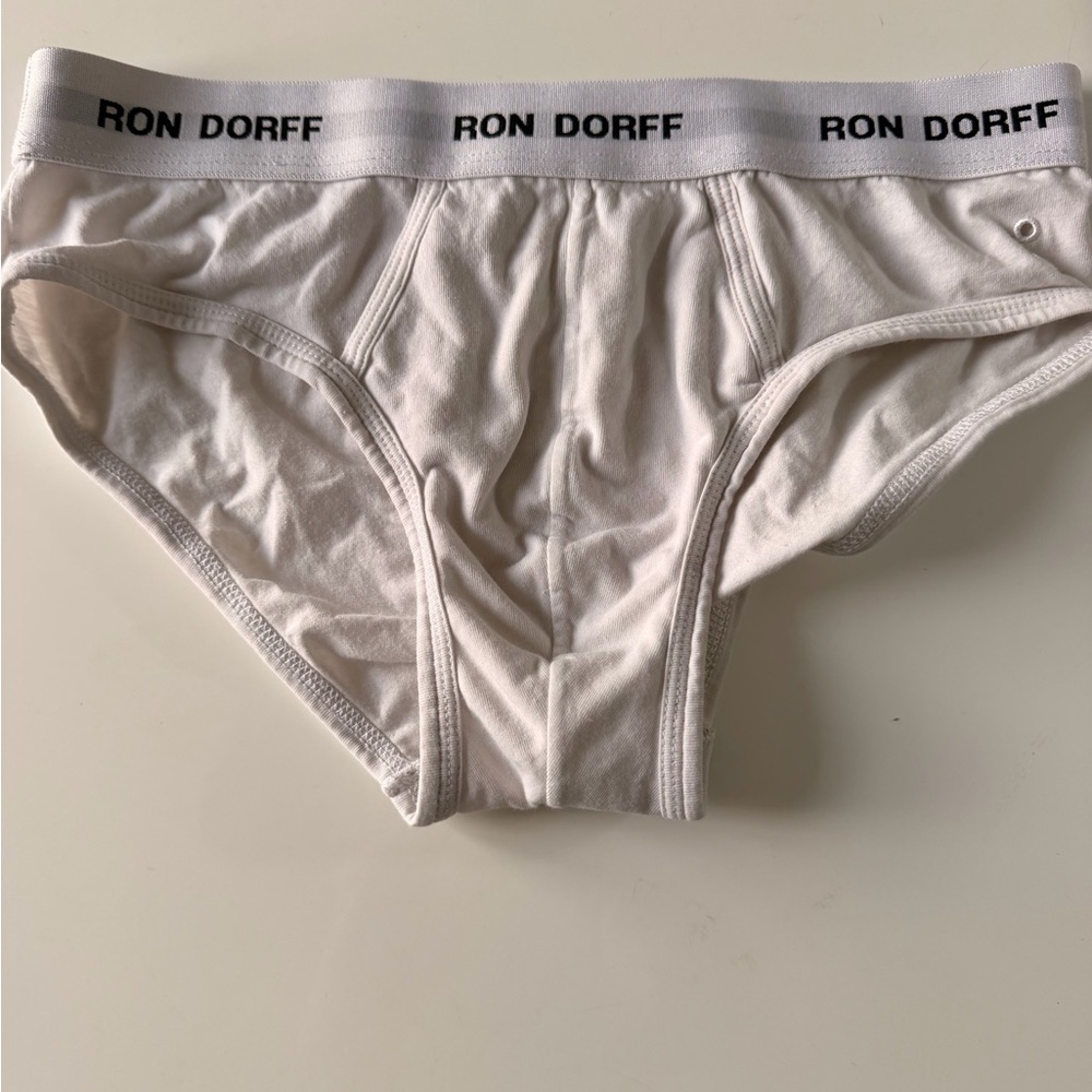 Men's 3-Pack Cotton Briefs — White, Black, Navy Ron Dorff - Picture 5 of 10